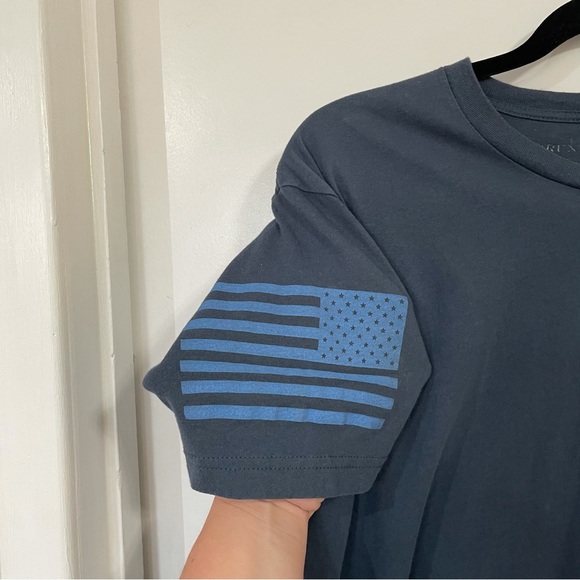 Grunt Style Infantry Tee Shirt Men’s Large Blue American Flag Patriot - Picture 2 of 6